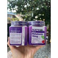 [Hàng Mỹ Bao Check] Kẹo ngủ ngon 10mg Natrol Melatonin Gummies Mỹ 90V[Date Xa][Ship Hỏa Tốc]