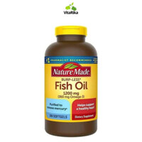 (Hàng Mỹ bao check )Mẫu mới date 2027-dầu cá Fish Oil 300 viên 1200mg chứa Omega 3 hàm lượng 360mg