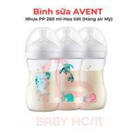 (Hàng Mỹ) Bình sữa AVENT Natural 260ml cổ rộng mẫu mới cho bé từ sơ sinh