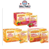 [Hàng Mỹ] BỘT SỦI VITAMIN C tăng cường sức đề kháng Emergen-C Immune 1000mg Vitamin C - Small Family