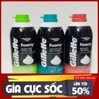 Hàng Mỹ chất - Kem bọt cạo râu Gillette Foamy (311g) - Hàng nhập khẩu