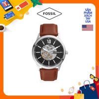 [HÀNG MỸ CHÍNH HÃNG] Đồng hồ nam Fossil Flynn Automatic Brown Leather Watch BQ2386