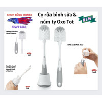 [HÀNG MỸ] CỌ RỬA BÌNH SỮA & NÚM TY OXO TOT CHO BÉ CÓ GIÁ ĐỠ OXO TOT BOTTLE BRUSH
