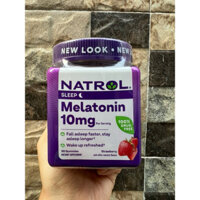 [Hang Mỹ] Date 2025.Kẹo dẻo hỗ trợ ngủ ngon Melatonin Natrol 10mg 90viên: