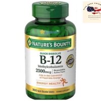 [Hàng Mỹ] date2024 viên uống Vitamin B12 Nature Made, Nature's Bounty, Kirkland 300viên