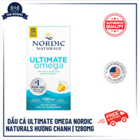 [HÀNG MỸ] Dầu cá Ultimate Omega Nordic Naturals hương chanh | 60 viên - 1280mg