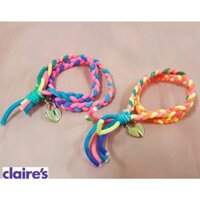 [HÀNG MỸ] Dây tình bạn CLAIRE'S chính hãng đa năng dây thun co dãn thắt bính nhiều màu trái tim