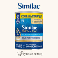 [Hàng Mỹ, đi air] (DATE 2026) Sữa Similac cho bé từ 0-12 tháng Similac 360 Total Care 5 HMO Prebiotics Infant Formula