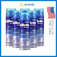 [HÀNG MỸ] Gel cạo râu dưỡng ẩm da Gillette Series 3X Action Shave Gel Moisturizing 198g