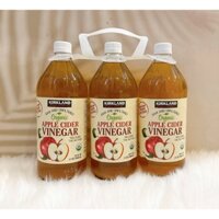 [HÀNG MỸ] Giấm Táo Hữu Cơ Kirkland Signature Organic Apple Cider Vinegar 946ml