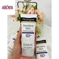 [HÀNG MỸ] KEM CHỐNG NẮNG CHO DA NHẠY CẢM NEUTROGENA SENSITIVE SKIN SUNSCREEN SPF 60+