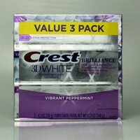 [Hàng Mỹ] Kem Đánh Răng Bán Chạy Crest 3D Briliance 116gr (mẫu có thể khác theo đợt)