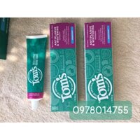 [HÀNG MỸ] KEM ĐÁNH RĂNG TỰ NHIÊN VỊ BẠC HÀ TOM'S of MAINE ANTIPLAQUE & WHITENING TOOTHPASTE - TUÝP 161.5 Gr.