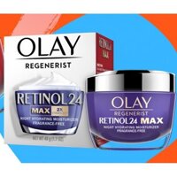 [Hàng Mỹ] Kem dưỡng da trắng sáng giảm nếp nhăn ban đêm Olay RETINOL 24 MAX 2X Vitamin B3+ Night Moisturizer (48g)