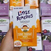 [Hàng Mỹ] Kẹo ngậm ho Little Remedies cho bé 3tuổi( date 2024)