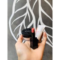 (Hàng Mỹ 🇺🇸) sẵn -BỘ PHẤN PHỦ VÀ phấn lót VÀ kem SON SHU 3món