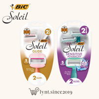 [Hàng Mỹ] Set dao cạo BIC Soleil Glide/ Sensitive Advanced chuyên dụng cho nữ
