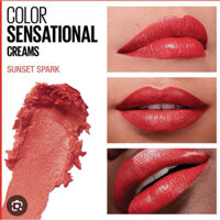 [Hàng Mỹ] Son thỏi Maybelline Cream Lipstick 366 Sunset Spark.màu đỏ