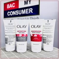 [HÀNG MỸ] Sữa Rửa Mặt Olay Regenerist 150ml Dưỡng ẩm, Chống lão hóa, Tẩy tế bào chết,mềm mịn,sáng da