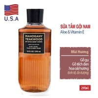 (Hàng Mỹ) Sữa tắm gội rửa mặt Mahogany Teakwood cho nam - Bath and Body Works 295ml