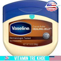[Hàng Mỹ] Vaseline Dưỡng Ẩm Hỗ Trợ Bảo Vệ Làn Da, Hương Bơ Cacao, Hộp Lớn 368g