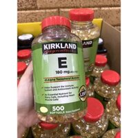 [HÀNG MỸ] Viên uống bổ sung Vitamin E 400 IU Kirkland Signature - Hộp 500 viên