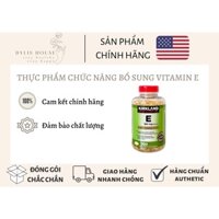 [HÀNG MỸ] Viên uống bổ sung Vitamin E 400 IU Kirkland Signature - Hộp 500 viên