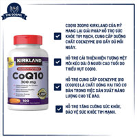 [HÀNG MỸ] Viên uống bổ tim mạch Kirkland Signature CoQ10 300mg | 100 viên