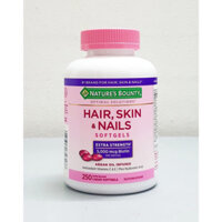 [Hàng Mỹ] Viên Uống Làm Đẹp Da Móng Tóc Hair Skin & Nail Nature’s Bounty 250 viên