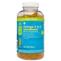 [Hàng Mỹ] Viên uống Member's Mark Omega 3-6-9 Supports Heart Health 325 viên của Mỹ Omega 369