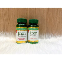 [HÀNG MỸ] Viên uống sắt Nature Bounty Iron 100 viên