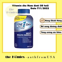 [Hàng Mỹ] Vitamin tổng hợp cho nam dưới 50 tuổi One A Day 300 viên (DATE XA)