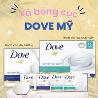 [HÀNG MỸ] Xà bông cục Dove Mỹ Original/ Sensitive Lốc 16 cục có tách lẻ