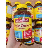 [Hàng Mỹ]date/2026 Viên uống Triple Omega 3 6 9 Nature Made (150viên)