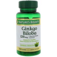 (HÀNG MỸ)Tăng Cường Tuần Hoàn Não Nature's Bounty Ginkgo Biloba 120mg (100 viên), 60mg (60 viên)