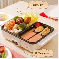 hàng new-  Bộ bếp điện đá Granite BBQ&Hotpot 1200w