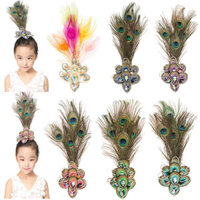 Hàng ngày Hàng mới về / Cổ điển Tsubame Peacock Solo Dance Performance Feather Mũ đội đầu Kẹp tóc Tay áo nước Tây Tạng Koi Phụ kiện tóc Kiểm tra nghệ thuật Tính khí Nhìn cao 12.30