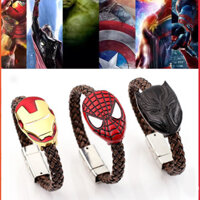 Hàng Ngày Hàng Mới Về / Marvel Quà Lưu Niệm Avengers Vòng Tay Giới Hạn Phong Cách Mới Người Nhện Sắt Người Panther Mặt nạ Bện Vòng Tay 2.6.168Li