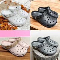 [HÀNG NGUYÊN CHÍNH HÃNG] Dép crocs nam nữ chính hãng, form rộng, màu đẹp dễ phối đồ, tặng 10 charm đi kèm
