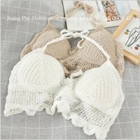 (Hàng Nhập) Áo crochet len móc đi biển kiểu dáng thời trang # 30X