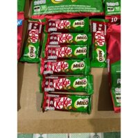 [Hàng nhập ]Bánh phủ Socola Kitkat Milo hộp 24thanh x 17gam
