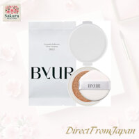 【Hàng nhập khẩu chính hãng từ Nhật Bản】ByUR Serum Fit Full Cover Glow Cushion Kem nền Da bóng trong suốt Chứa thành phần serum làm đẹp Dưỡng ẩm dưỡng ẩm khô Mỹ phẩm Hàn Quốc Che phủ lỗ chân lông Trang điểm nền Chống nắng SPF40 PA++ (Refill #21 Natural