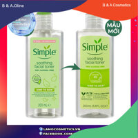 [HÀNG NHẬP KHẨU DATE 2026] Nước hoa hồng Simple, Toner Simple Kind To Skin Soothing Facial