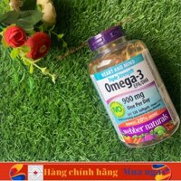 HÀNG NHẬP KHẨU - Dầu cá đậm đặc hàm lượng cao  Triple Strength Omega-3 900mg Webber Naturals Canada; Date 2028