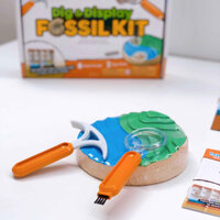 [Hàng nhập khẩu Mỹ] Bộ thí nghiệm khoa học chủ đề đào hoá thạch - Science Lab Kit Dig Into Fossils - Learning Resources