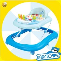 [Hàng nhập khẩu] Xe tập đi Babylove BL415 màu xanh da trời xinh xắn, dễ thương cho các bé 8-18 tháng tuổi phát triển