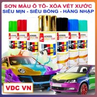 [HÀNG NHẬP] Sơn Xịt Che Vết Xước Ô Tô Xe Máy - Xóa Trầy Xước Ô Tô Màu Trắng, Đen, Đỏ Mận, Bạc, Đỏ, Xanh, Vàng - Haoshun
