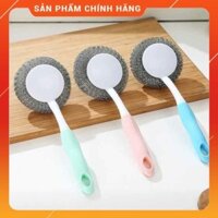 [HÀNG NHẬT]  Chổi Cọ Rửa Xoong Nồi Búi Thép Tháo Rời KM-1302 Hàng Nhật