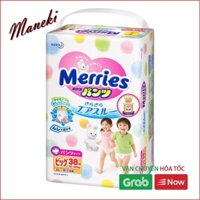 [Hàng Nhật Chuẩn] Bỉm Merries quần XL38 dành cho trẻ (12-22kg) Nội Địa Nhật Bản
