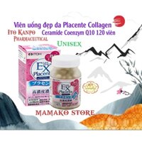 (Hàng nhật) Hộp đựng v.iê.n giúp da trắng sáng, tươi trẻ, đẹp da  date 2025( Itoh EX Placenta 120V)Itoht kampo